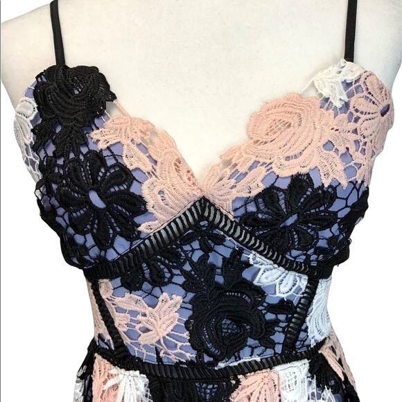 NWT Romeo & Juliet Couture Floral Lace Dress Sz M Babydoll Coquette Y2K Romantic - Picture 5 of 12